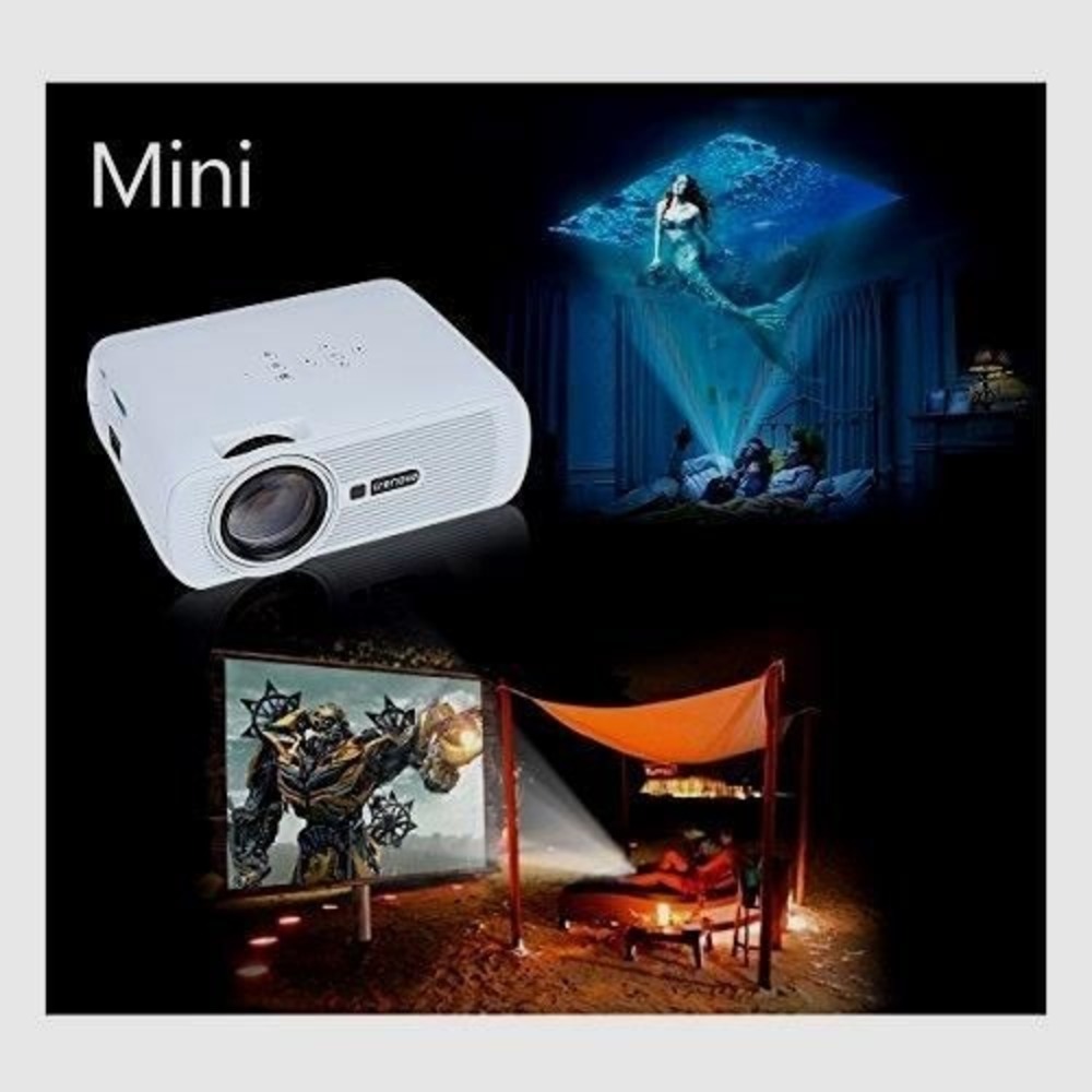Crenova XPE 460 Portable Projector Home Movie Theater Video Full HD Gaming 1080